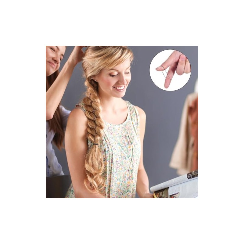 Triko Paquete de 1000 Mini Ligas Cabello para Mujer, Gomas