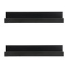 GEEZY Set of 2 Floating Wall Shelves Picture Ledge Display