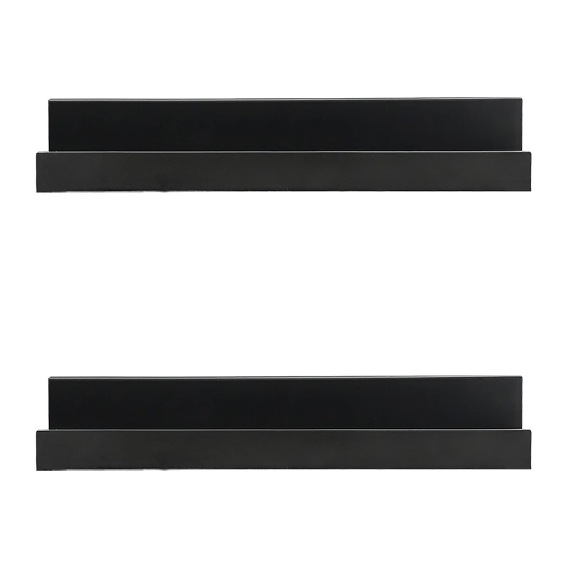 GEEZY Set of 2 Floating Wall Shelves Picture Ledge Display
