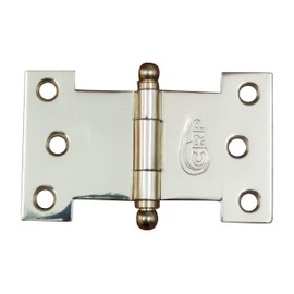 Parliament Hinges for Doors, Shutters, or Windows, 3 Inch x 2.25 Inch (Polished Brass)