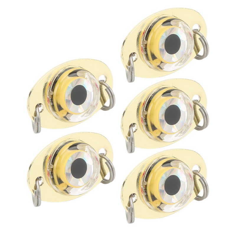 5Pcs Underwater Electronic Fishing Lure Lamp Corrosion Proof ABS LED