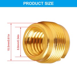 Microphone Screws, Microphone Stand Adapter, Microphone Screw Adapter, 3/8 Female to 5/8 Male Thread Adapter, Pack of 4 Microphone Thread Adapter, Accessories for Microphone Mounts Butyeak