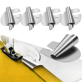 TIGARI Sewing Rolled Hemmer Foot, 3/4/5/6/7/8/9/10mm Rolled Hem Presser Foot, 8 Sizes Wide Hemming Machine Rolled Hem Pressure Foot Hand Industrial Sewing Machine Sewing Accessories