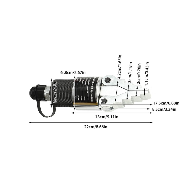 8T Split Hydraulic Spreader 30mm Spreading Stroke, Manual Flange Splitter