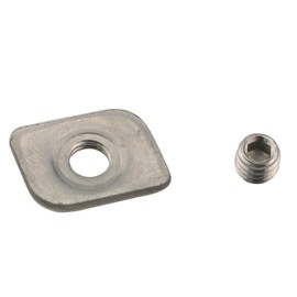 ZCZQC 1Set Stainless Steel Window Switch Restrictor 4 Pieces with Screws and Wrench 13 to 16mm Sliding Safety Window Lock Track Fixing Piece Broken Bridge Aluminium Window and Door Window Fixer