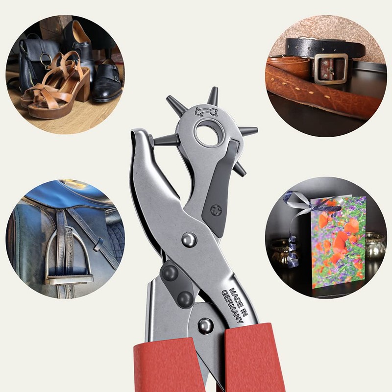 FAMEX 3525 Professional Revolving Punch Pliers with Lever Support Approx.