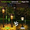 LETMY Solar Pathway Lights Outdoor, 8 Pack Bright Solar Lights