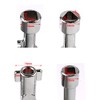 10,16 cm 1 triángulo de aleación/llave cruz Universal cuadrado triángulo