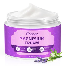 Topical Magnesium Lotion Cream for Sleep: Natural Magnesium Body Butter for Sweet Sleep/Leg Cramps/Feet/Arms/Muscle Pain Relaxation- Calm Moisturizing Day& Nightime Cream for Women& Men