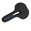 Road Bike Saddle Black Hollow Ergonomic Soft Silicone Sponge Tail