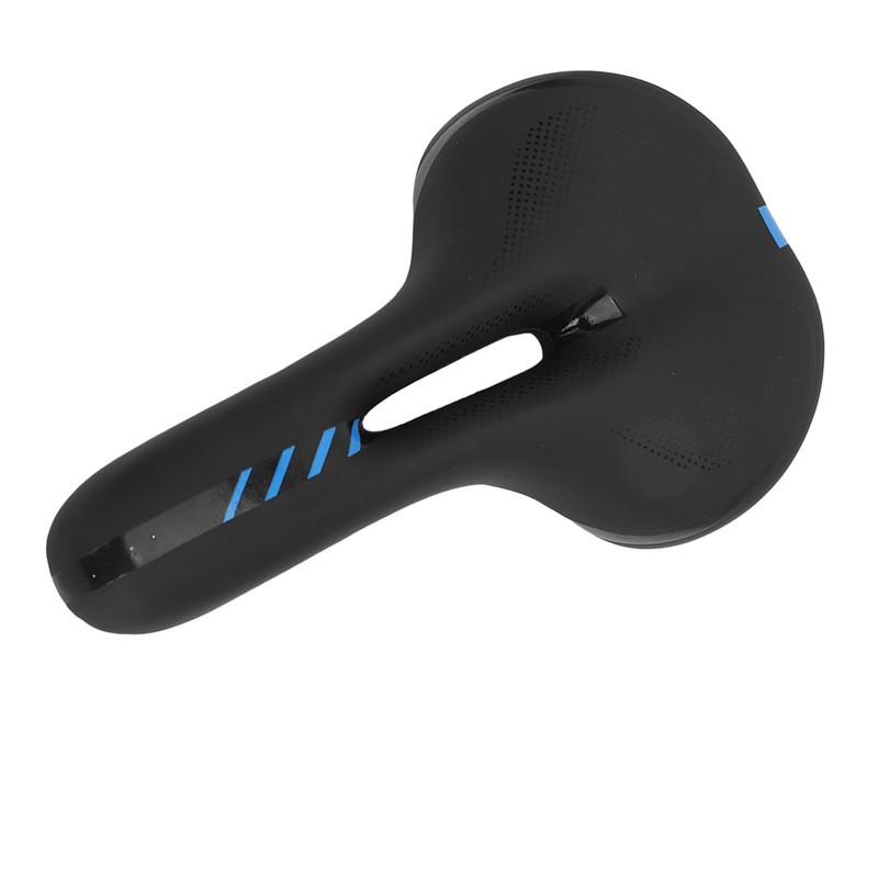Road Bike Saddle Black Hollow Ergonomic Soft Silicone Sponge Tail