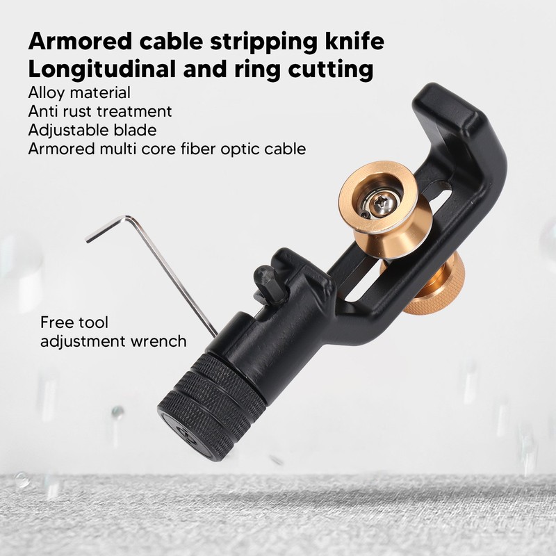 Armored Cable Stripper Anti Rust Treatment Transverse Longitudinal Cutting Armored
