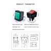 Yoiilnz 30A 250VAC/35A 125VAC KCD2 KCD4 Rocker Switch DPST 4