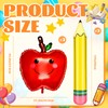 6 Pcs The Apples Balloons with Gaint Pencil Balloons Sets