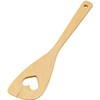 Yamako 89882 Turner, Heart-shaped Hole, Smikkori Cutlery, 11.8 x 0.2 x 2.5 inches (30 x 0.5 x 6.4 cm)