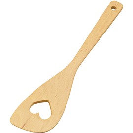 Yamako 89882 Turner, Heart-shaped Hole, Smikkori Cutlery, 11.8 x 0.2 x 2.5 inches (30 x 0.5 x 6.4 cm)