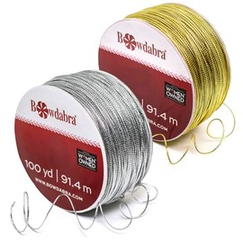 Morex Ribbon Bowdabra Combo - 400 ft Wire, 200 ft Gold and 200 ft Silver, Bow Wire