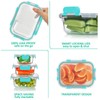 KOMUEE 24 Pieces Glass Food Storage Containers Set,Glass Meal Prep