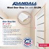 White Primed Colonial Pattern Door Weatherstrip Set, with Q-LON Weatherstrip