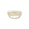 Palas Jewellery Women's Illuminate Pearl Ring, Gold, Large