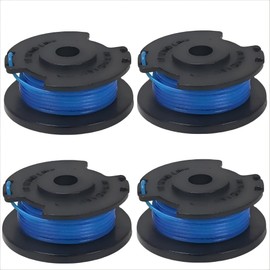 Lolwwglm 4Pcs RAC124 Strimmer Spool Replacement – 1.6mm Trimmer Line Compatible with Ryobi OLT1832, RLT183215, RLT2925, RLT1825M13, OLT1831, RLT1830LI (18V, 24V, 40V ONE+ Cordless Grass Trimmer)