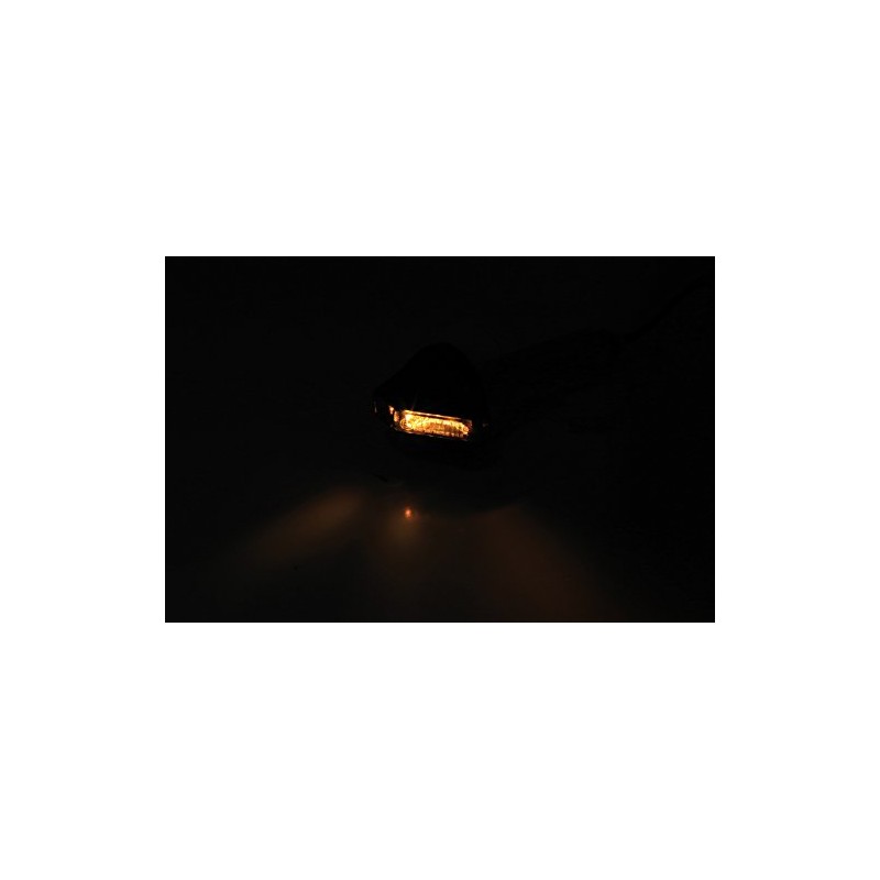 HIGHSIDER 203-001 LED handle bar indicator FLIGHT, black metal housing,