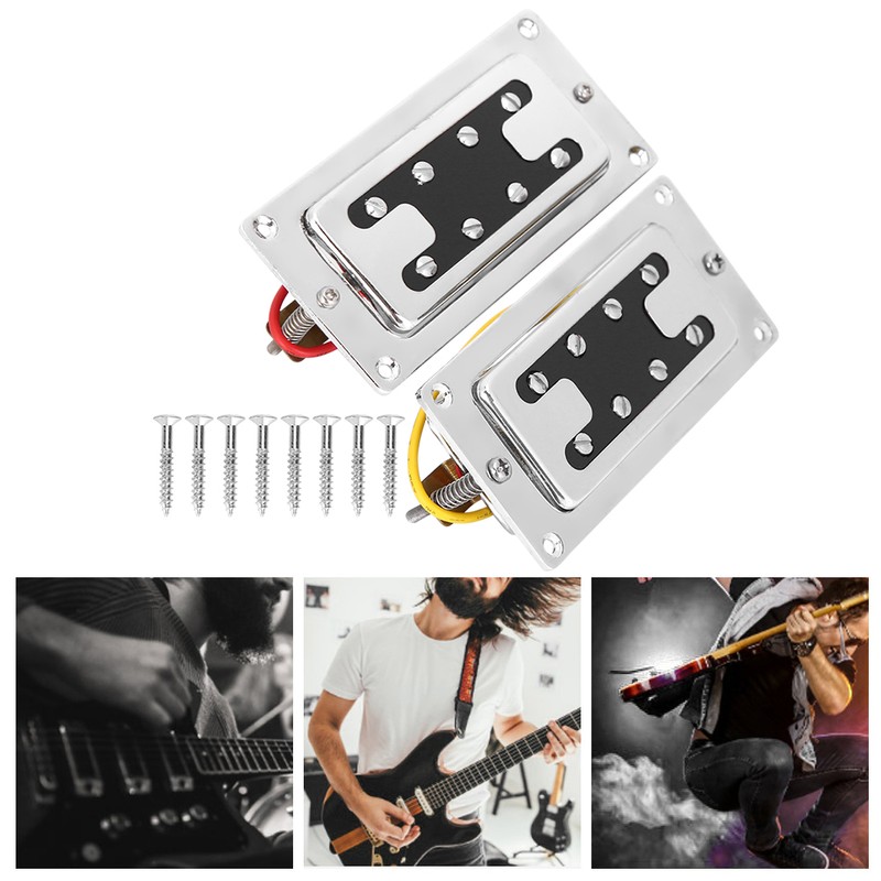 Pickup Guitar Bass Parts Lightweight Musical Instrument Accessories Silver 12K‑Resistance(Silver