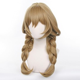 Haragami Genshin Wig, Lisa Mintz Cosplay Wig, Heat Resistant Wig, School Festival, Cultural Festival, Costume, Disguise, Wig Net Included, Cosplay Accessory Cosplay Wig