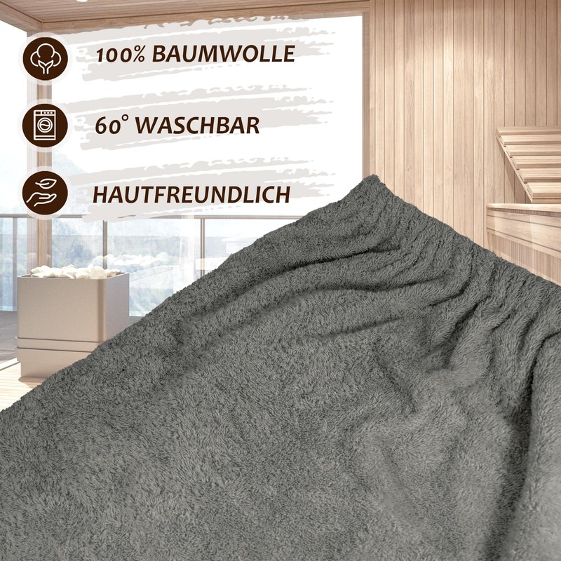 Lashuma Saunakilt Men's 55 x 140 cm Lima Sauna Towel