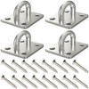 Hulless 4 Pcs 2 x 1.6 Inch 304 Stainless Steel