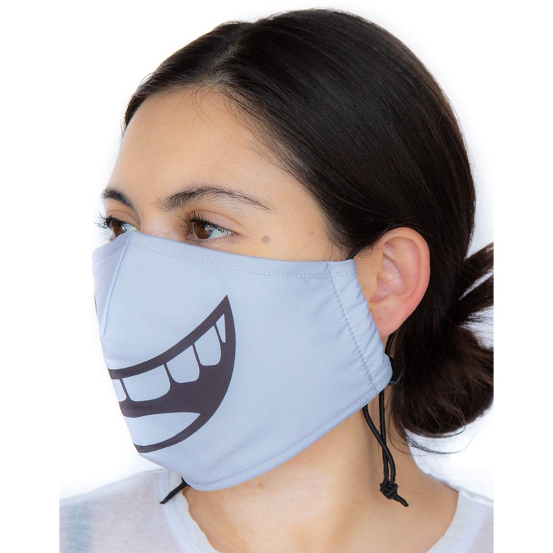 Headmost Comfymask 3 Layer Large Fabric Facemask: Water Repellent, Washable,
