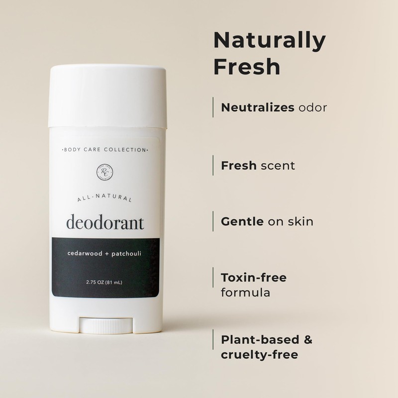 Rowe Casa Organics Cedarwood + Patchouli Natural Deodorant for Men
