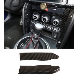 KELEIMAI Car Accessories Fit for Subaru BRZ Toyota 86 2012-2020 Interior Gear Panel Cover Multimedia Panel Frame Side Trim (Carbon Fiber Style) ABS 2 PCS