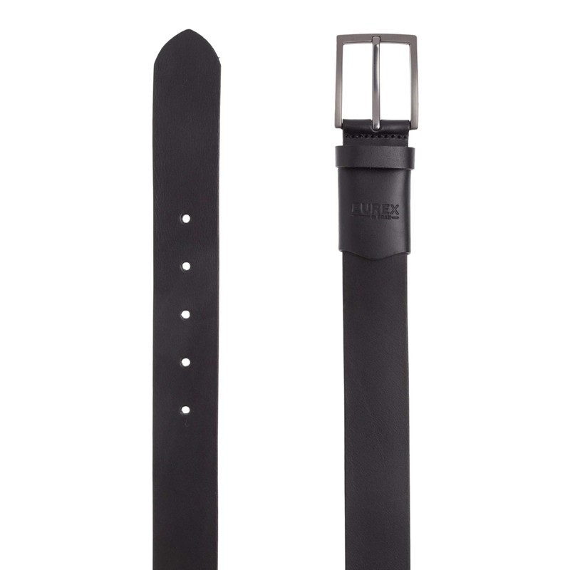 Eurex by Brax Men's Leather Elegant Sporty Belt, 02 Black