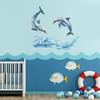 beinkmake Dolphins Wall Decals Stickers Bathroom Wall Art Stickers Peel