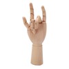 Wooden Hand Model Movable Flexible Durable Wood Wide Application Wooden