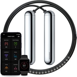 [Tangram Factory] Smart Rope - LED embedded Jump Rope (Chrome, Large)