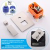 ENGA 3 Way Shower Diverter Valve, Square Three-Function Shower Handle