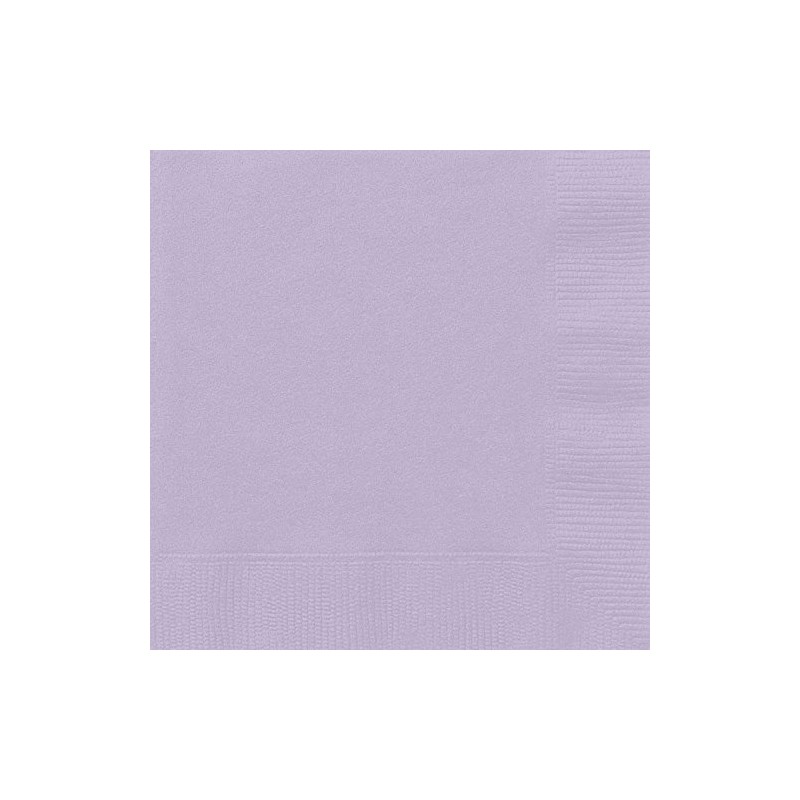 Lavender Solid Luncheon Paper Napkins - 6.5" x 6.5" (20