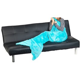 Wilson Gabor Cuddly Blanket: Soft Mermaid Blanket with Fin for Adults, 180 x 70 cm, Green (Mermaid Cuddly Blanket, Tail Blanket, Gift Women)