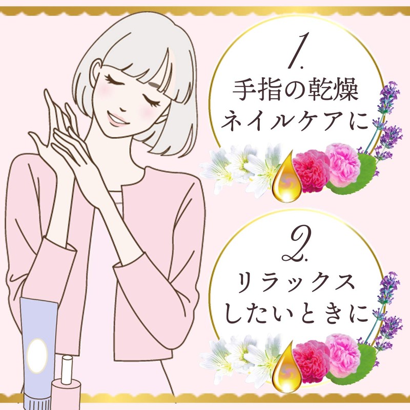 MANDOM Diaflora Oil In Hand & Nail Cream, Eternity Flower