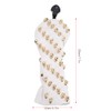 Golf Wood Headcovers PU White Skull Rivet Design Waterproof Durable