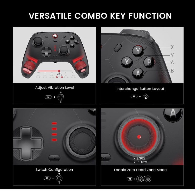 GameSir Cyclone 2 Pro Wireless Controller for Switch, Windows PC,