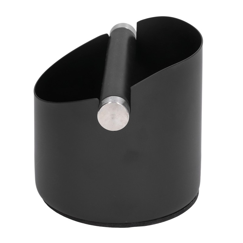 Coffee Grounds Bucket Stainless Steel Rubber Coffee Dump Bin for