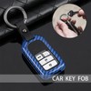 FLONSA 10Pack Key Ring, keychain clip, Round Carabiner Clips for