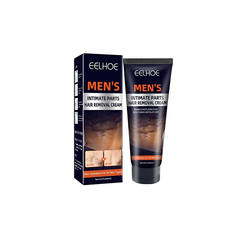 Crema Depilatoria Depilación Dolor Hombres Calmante Vello Grueso Brazos Pecho