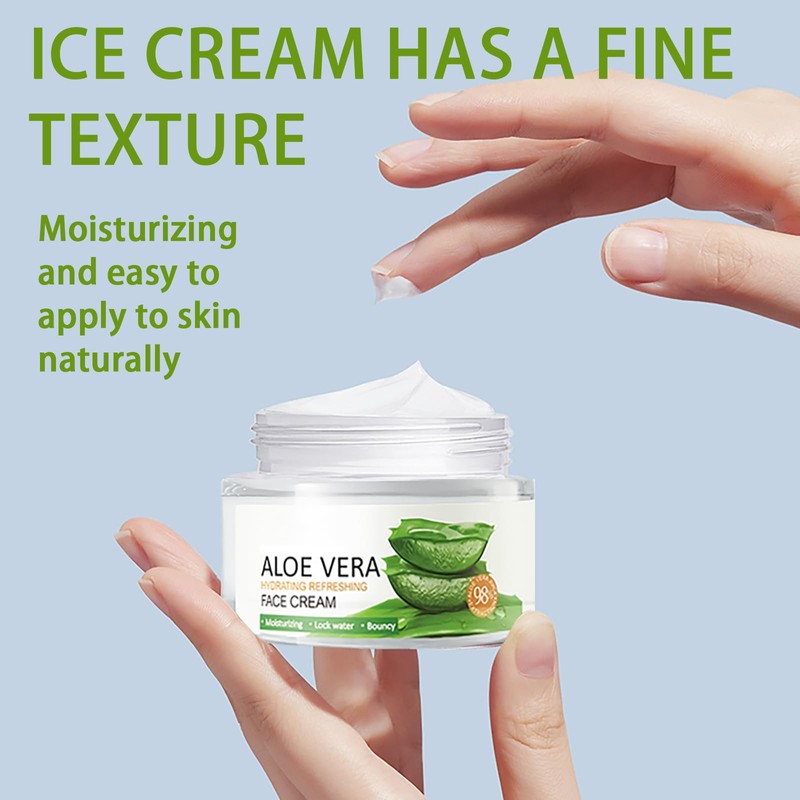Aloe Vera Face Cream - Hydrating & Nourishing Moisturizer for