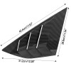 XUKEY 2X Carbon Fiber Window Rear Side Louvers Vent for
