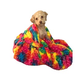 Magic Blanket - The Blanket That Hugs You Back | World's First Weighted Blanket | Hugs Body to Calm, Relax, Sleep | Made in USA (36 x 48-6 lb, Rainbow)