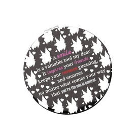 WSNANG Smile Makeup Mirror Anime Makeup Compact Mirror Cartoon Movie Fans Gift Demon Cartoon Gift (Enemies Mirror-T)